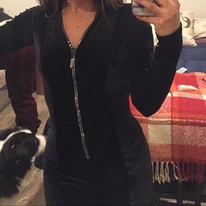 Fashion Nova Velvet Jumpsuit- Worn once